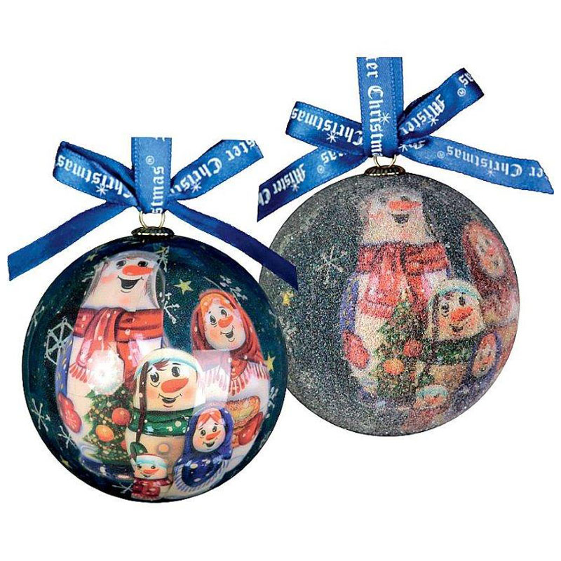 

Набор елочных игрушек Mister Christmas папье-маше, 7шт, Разноцветный