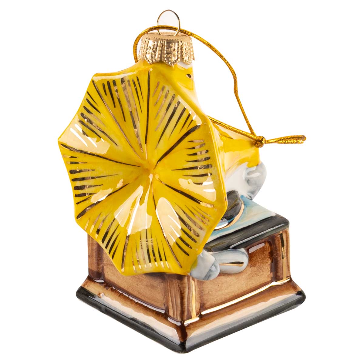 

Елочная игрушка Лефортовский фарфор Русские сказки Граммофон