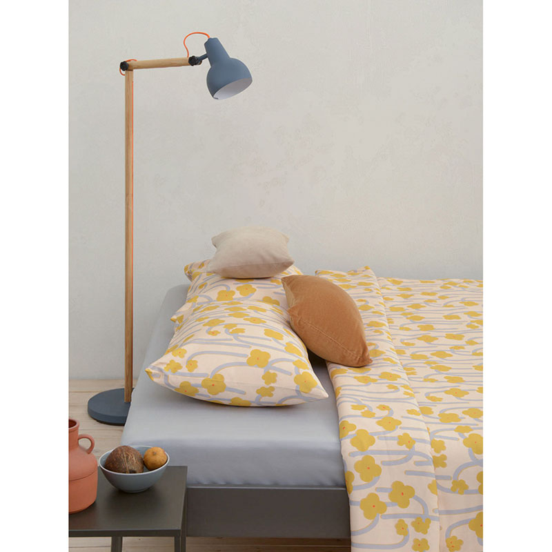 Комплект постельного белья евро Tkano Scandinavian touch Полярный цветок, цвет горчичный Tkano TK22-DC0008 - фото 2