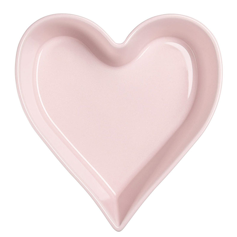 Салатник-сердце Asa Selection White Shine 22x21см, розовый