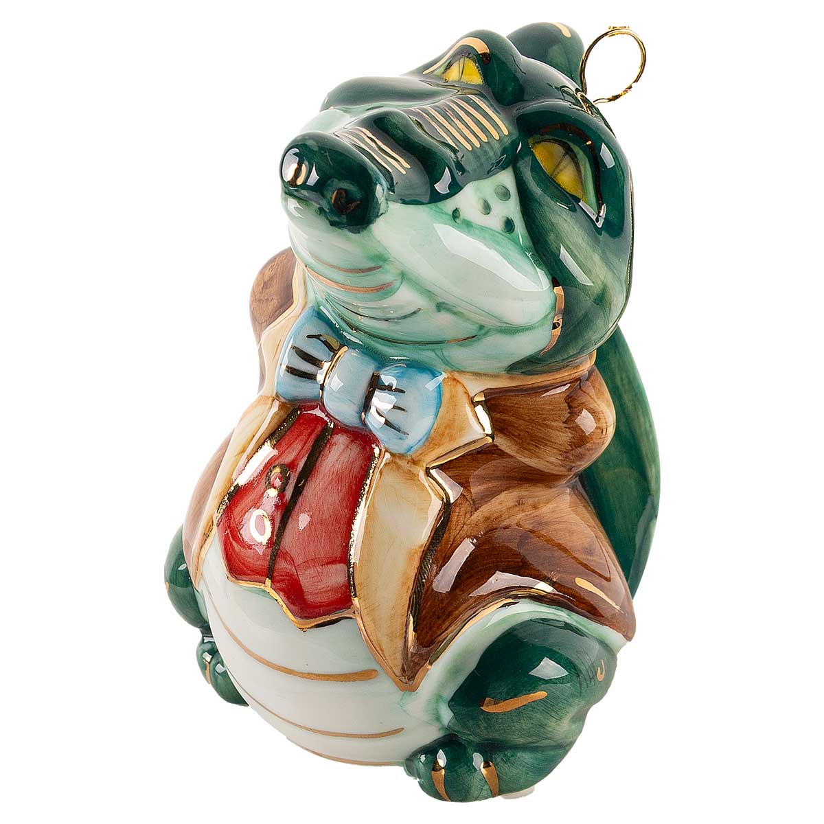 

Елочная игрушка Лефортовский фарфор Крокодил из Мойдодыра