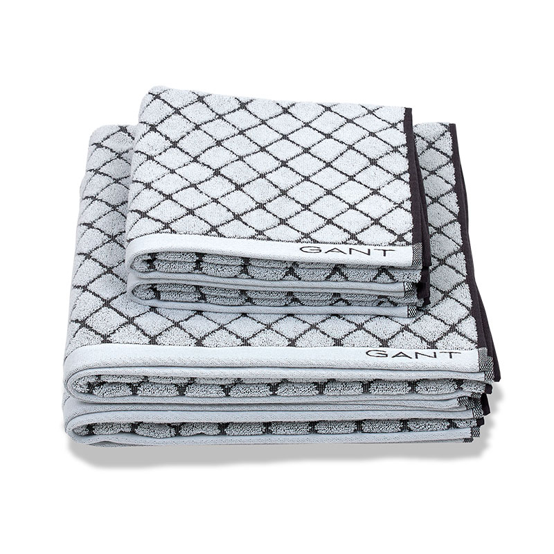 

Полотенце махровое Gant Home Diamond 50x70см, цвет белый