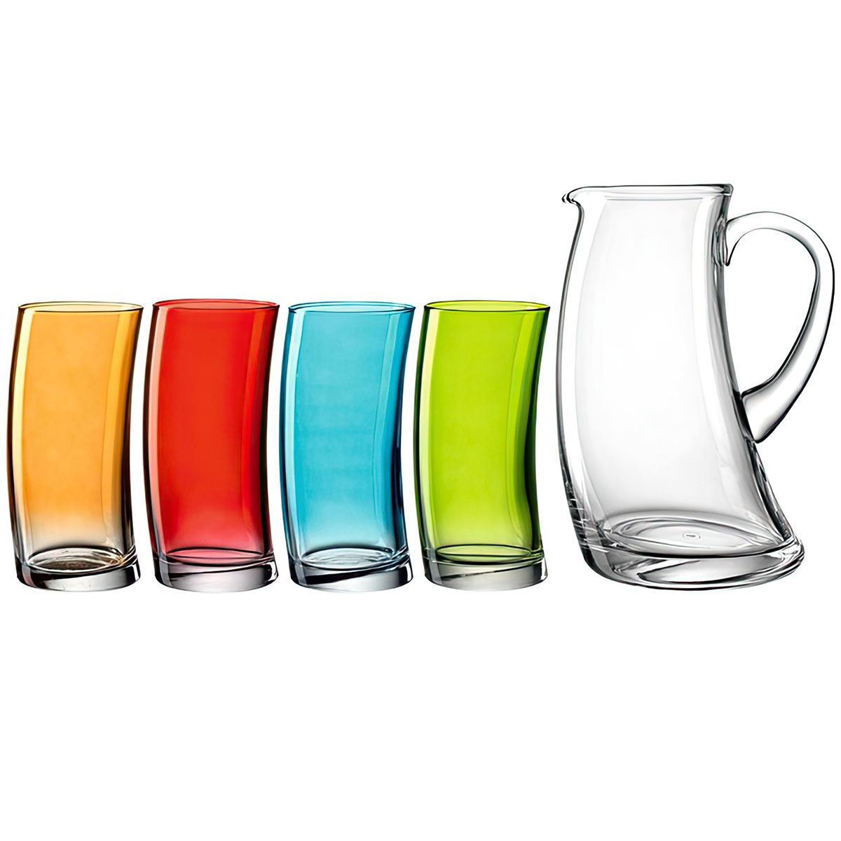 Набор стаканов с кувшином Leonardo Swing Leonardo 029368, цвет разноцветный