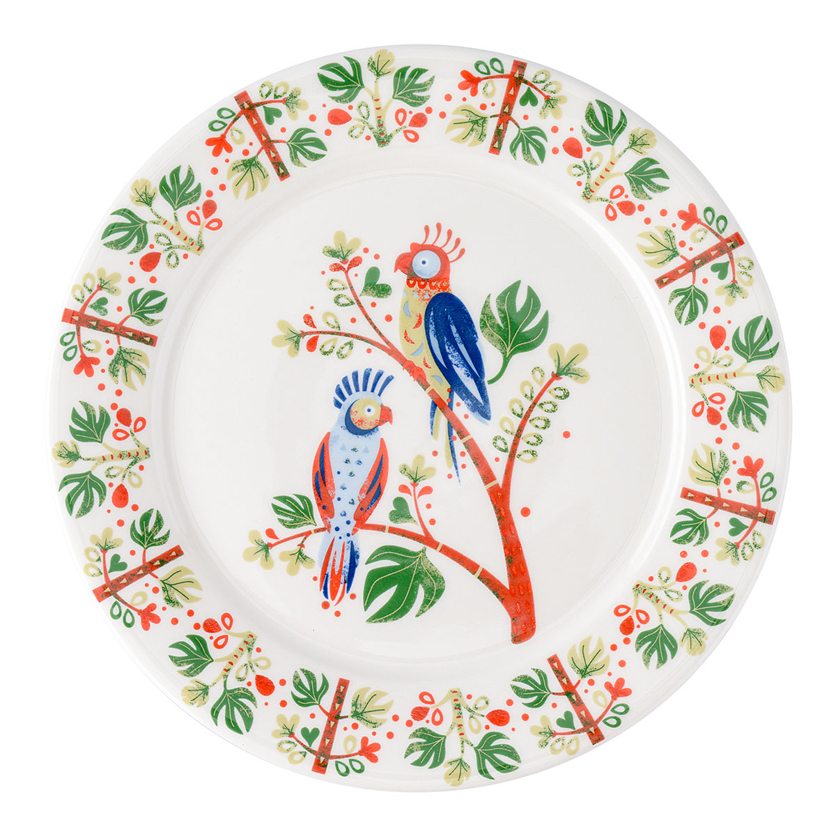 тарелка обеденная liberty jones birds of paradise toucan Тарелка десертная Liberty Jones Birds of Paradise Parrot