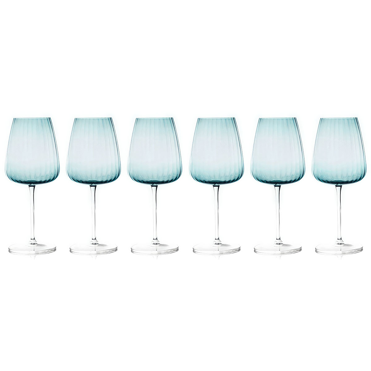 Набор бокалов для вина Le Stelle Opium 6шт, голубой Le Stelle LR-0100 - фото 1