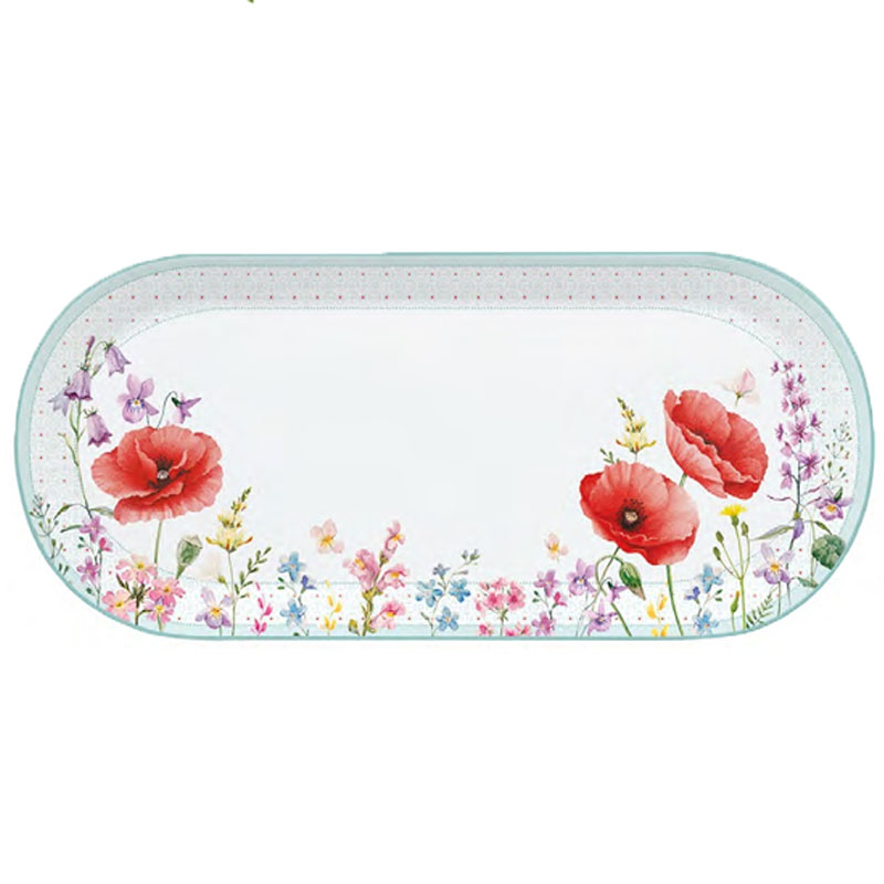 

Блюдо сервировочное Easy Life Les Coquelicots, Белый;красный