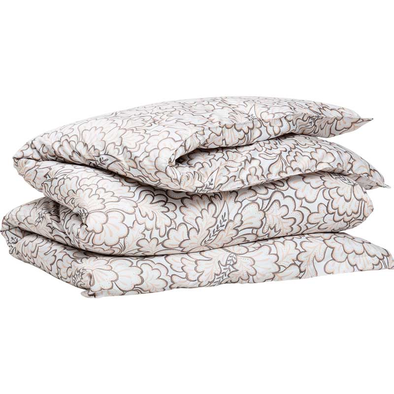 

Пододеяльник евро Gant Home Foliage Paisley, белый, коричневый