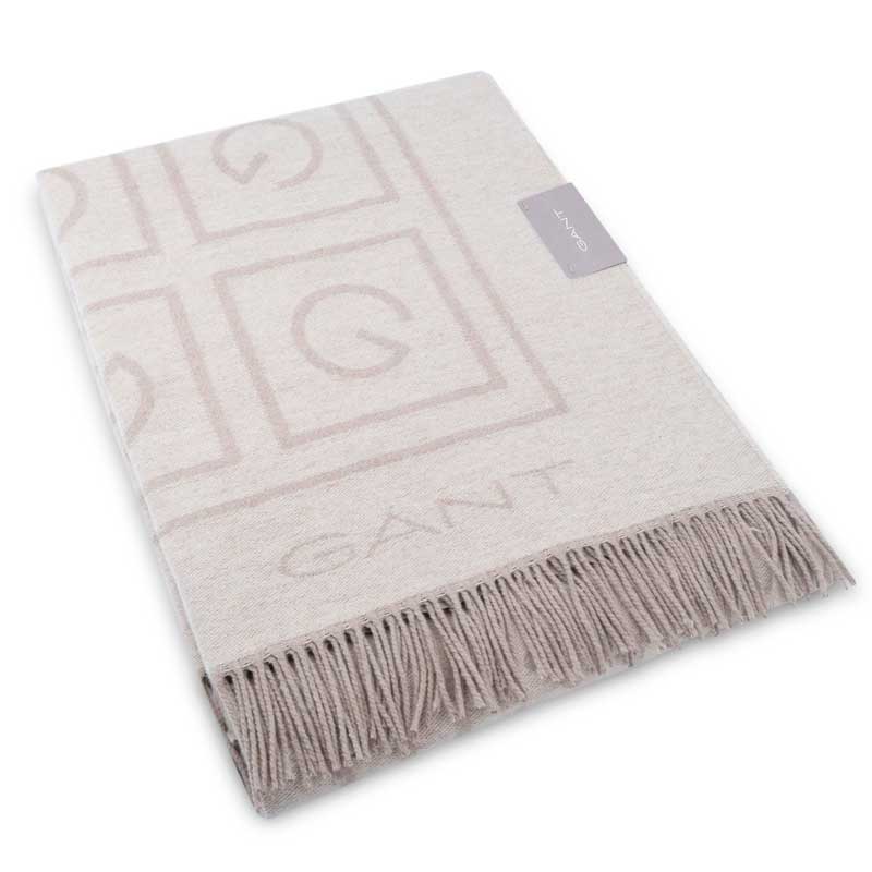 

Плед Gant Home G Throw, бежевый