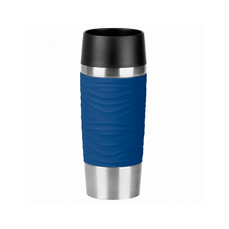 Термокружка EMSA Travel Mug Waves, цвет синий EMSA 3100600226 - фото 1