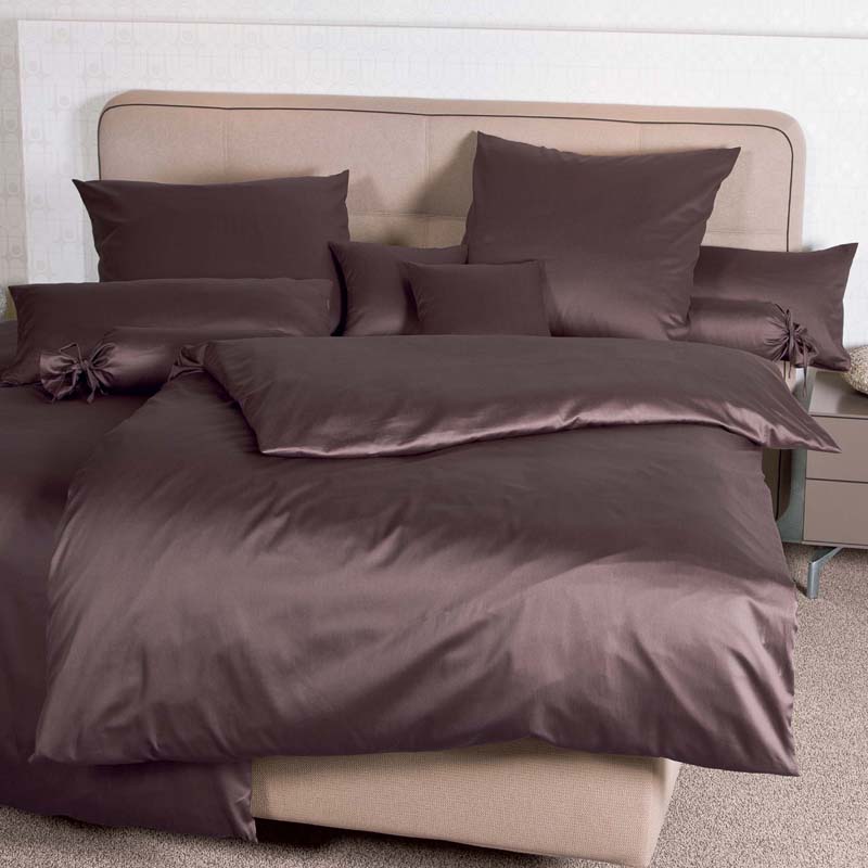 Комплект постельного белья 2-спальный Janine Colors, шоколадный