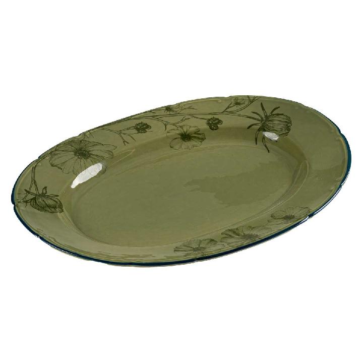 Блюдо овальное Дымов Керамика Космея Вечер 20.00