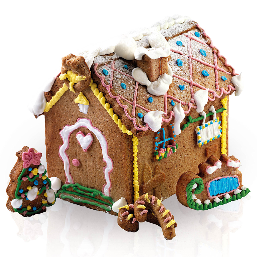 

Набор для приготовления пряничного домика Silikomart Home Sweet Home, Золотой