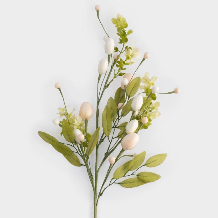 Ветка декоративная Anna Lafarg Пасха Натуральная Ветка с пасхальными яйцами 70см