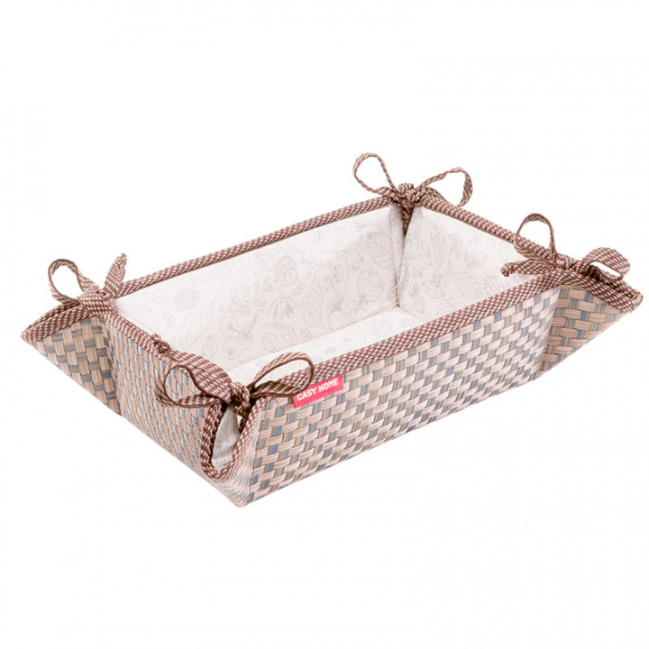 

Хлебница Casy Home 20x13x7см, цвет коричневый