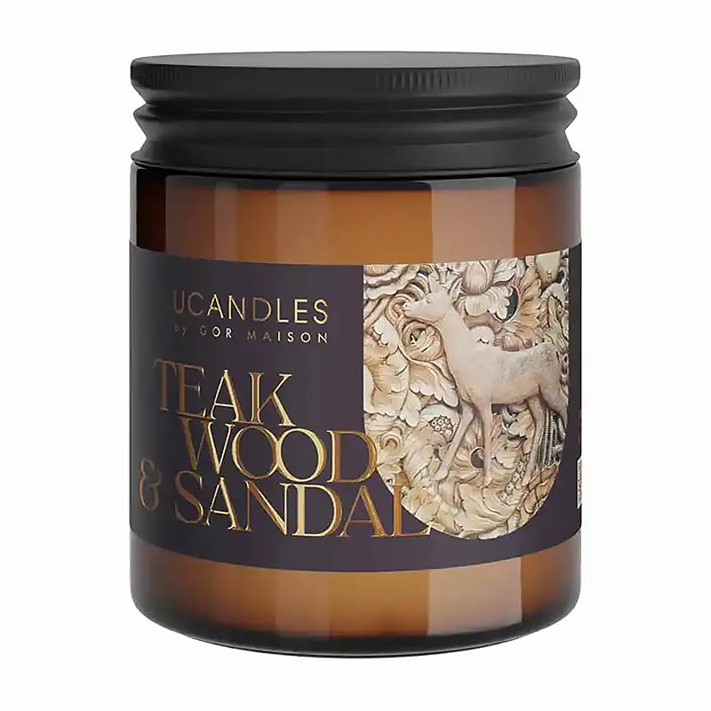 

Свеча ароматическая Ucandles by Gor Maison Teakwood and Sandal