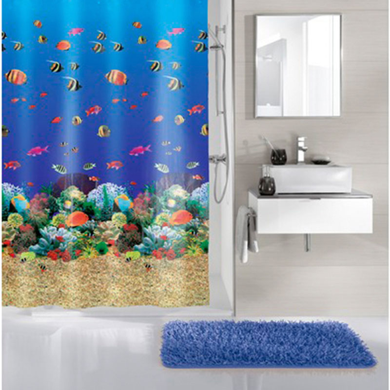 Штора для ванной комнаты Kleine Wolke Malediven силиконовый коврик для ванной комнаты чисто быстро