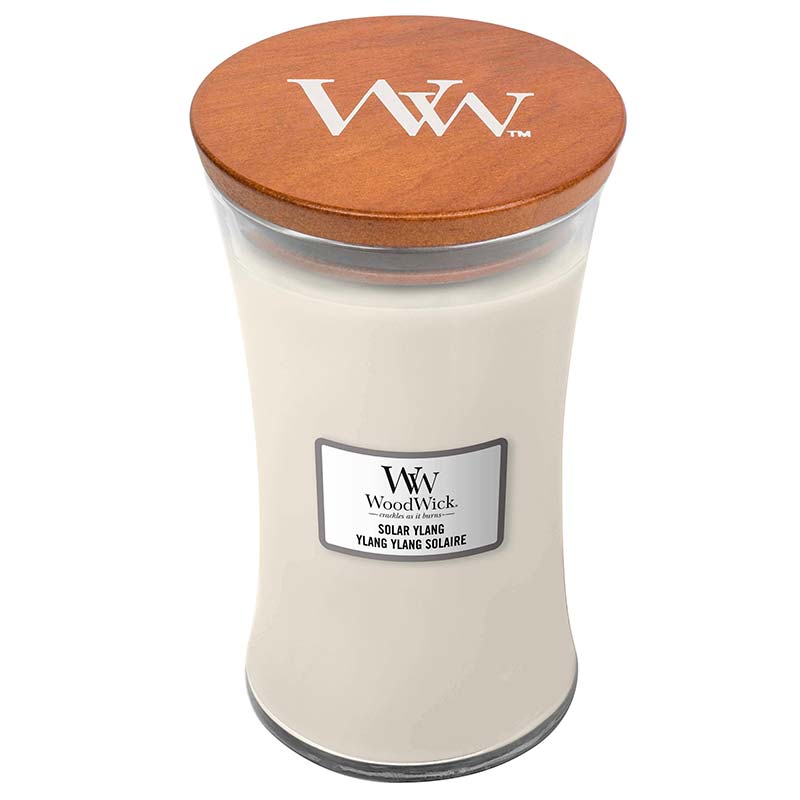 

Аромасвеча Woodwick Солнечный Иланг-иланг 609,5г, Белый