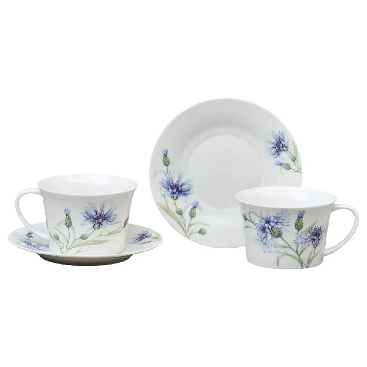 Чайный набор Lefard Васильки, 4 предмета на 2 персоны