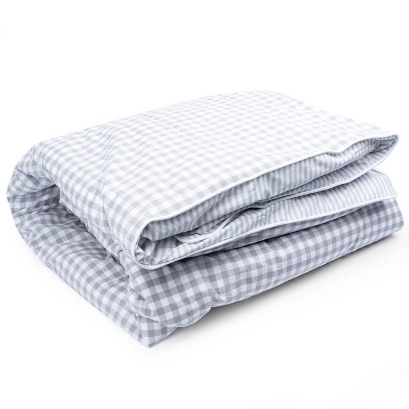 

Пододеяльник 1,5-спальный Gant Home Stripes and Checks, Серый