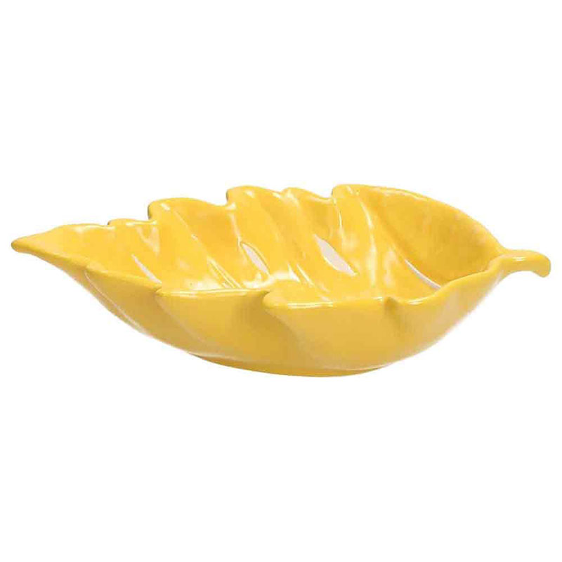 

Блюдо сервировочное Tognana Relief Foglie, цвет желтый