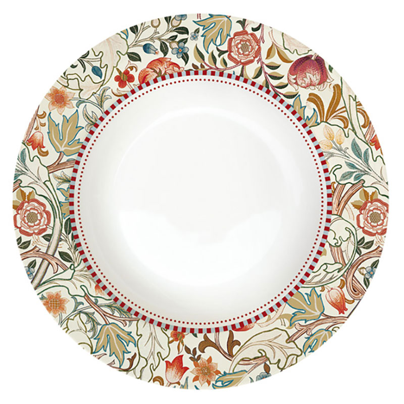 Тарелка суповая Easy Life William Morris, цвет кремовый тарелка суповая easy life positano 21 5 см