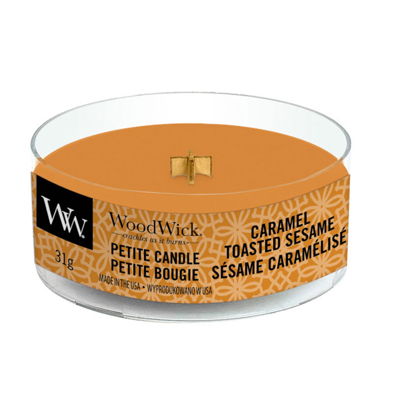 

Аромасвеча Woodwick Карамель и жареный кунжут 31гр, Оранжевый