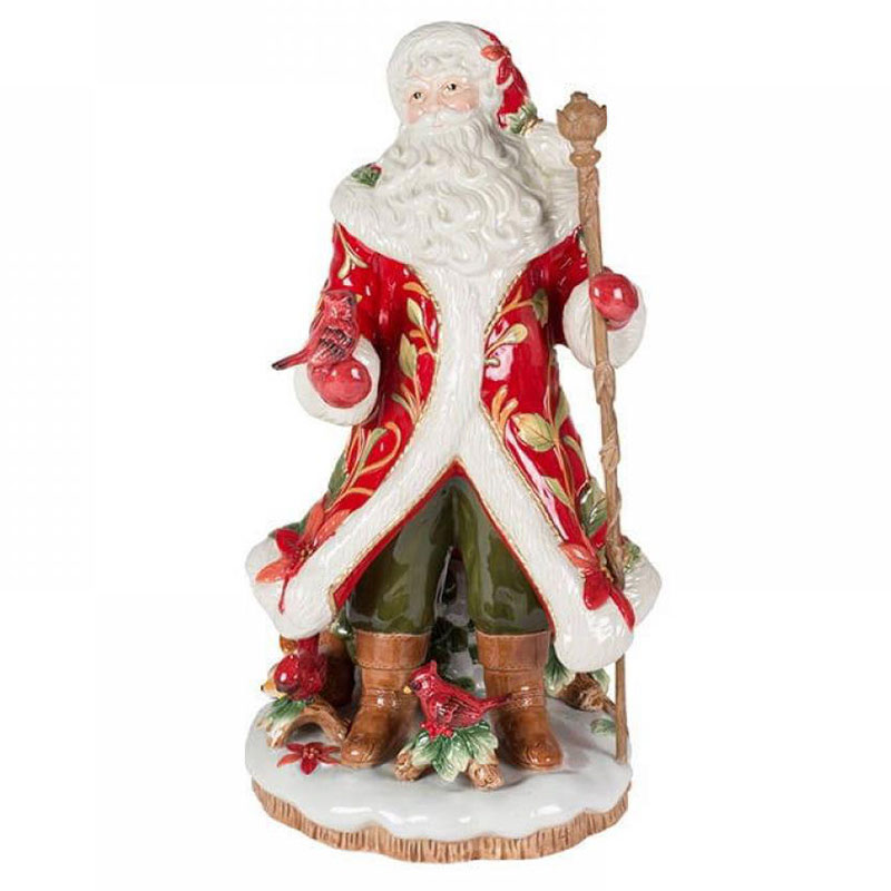 

Дед Мороз Fitz and Floyd Праздничный кардинал, Красный;зеленый;белый