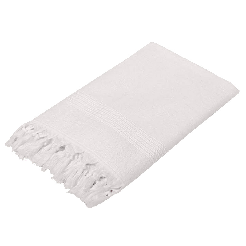 Полотенце 100x150см Hamam Meyzer Tassels, цвет белый полотенце вензель белый р 50х70