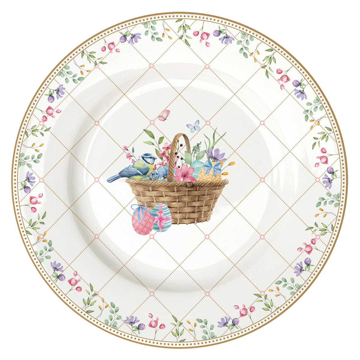 

Тарелка закусочная Easy Life Spring Bloom Корзина с цветами