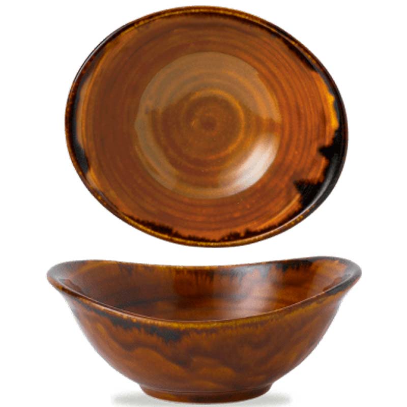 

Салатник ассиметричный Dudson Harvest 15x17см, Коричневый