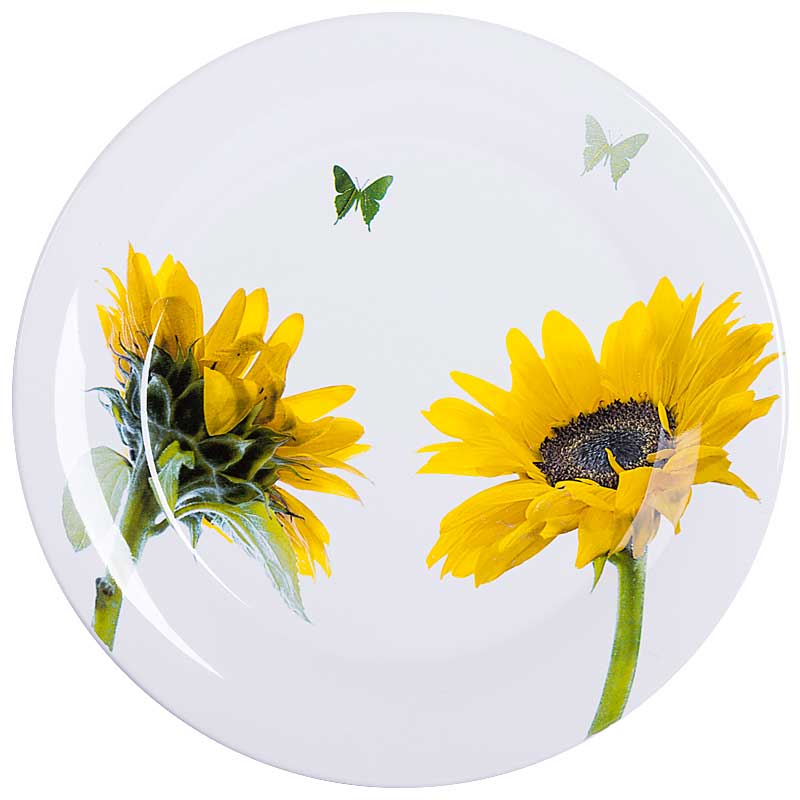 Тарелка обеденная 29см Ceramiche Viva Sunflower Ceramiche Viva T01_07007, цвет белый - фото 1