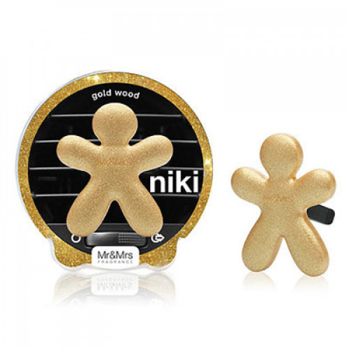 

Ароматизатор автомобильный Mr&Mrs Fragrance Niki fashion Gold Wood, Золотой