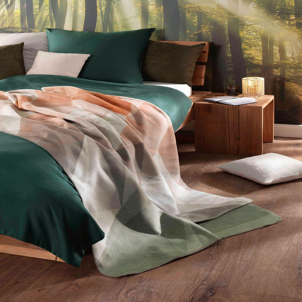 Плед 150x200см Biederlack Forest Land Палитра оттенков