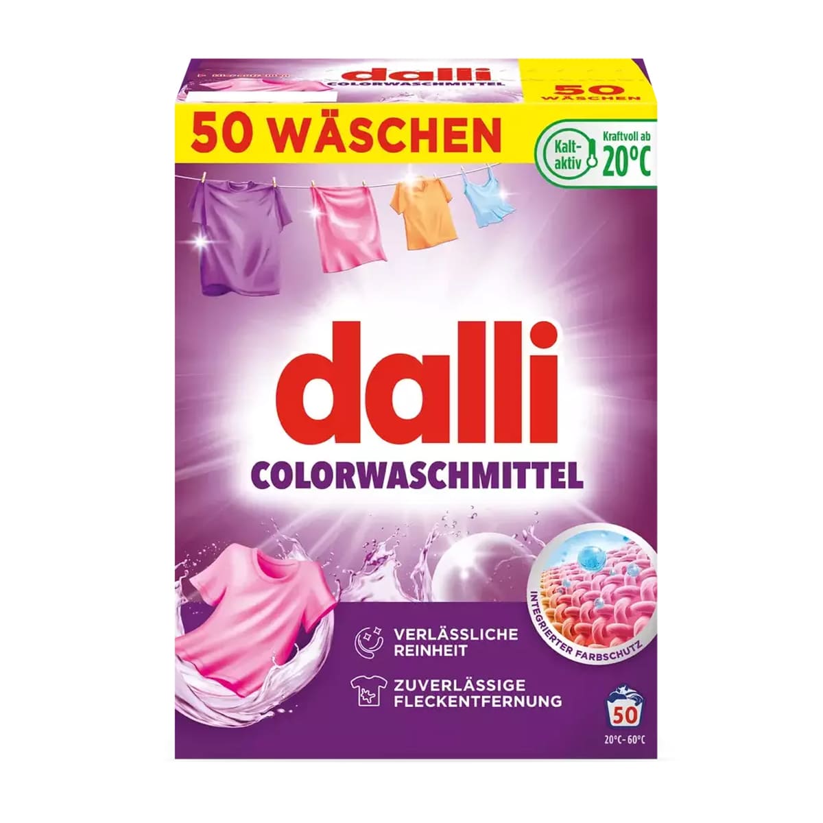 Концентрированный стиральный порошок Dalli Color для стирки цветного белья 2,5кг