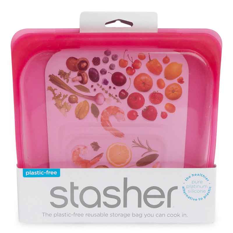 Контейнер для хранения Stasher Sandwich, малиновый STASHER STM06, цвет розовый - фото 3