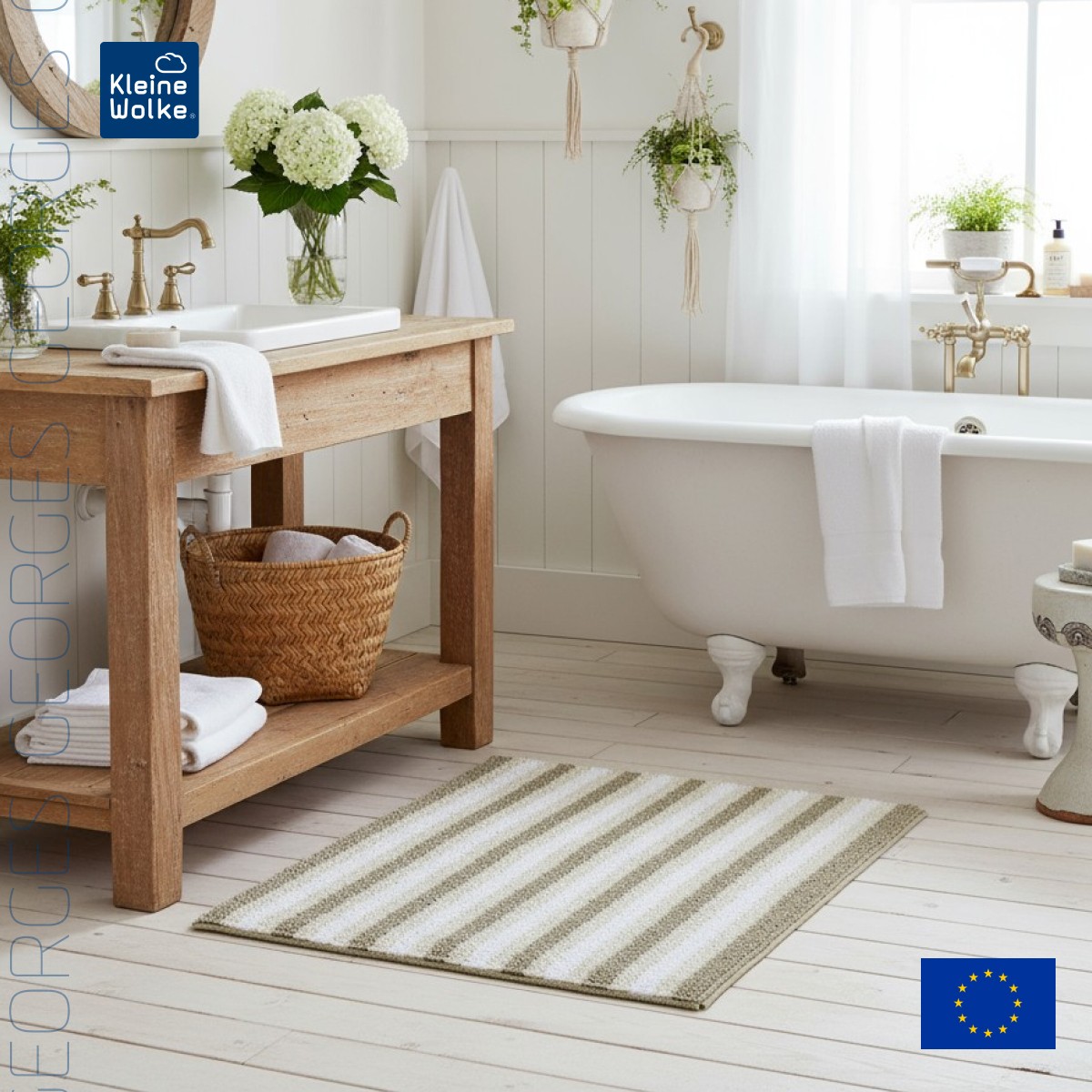 

Коврик для ванной комнаты Kleine Wolke George 50x60см, бежевый