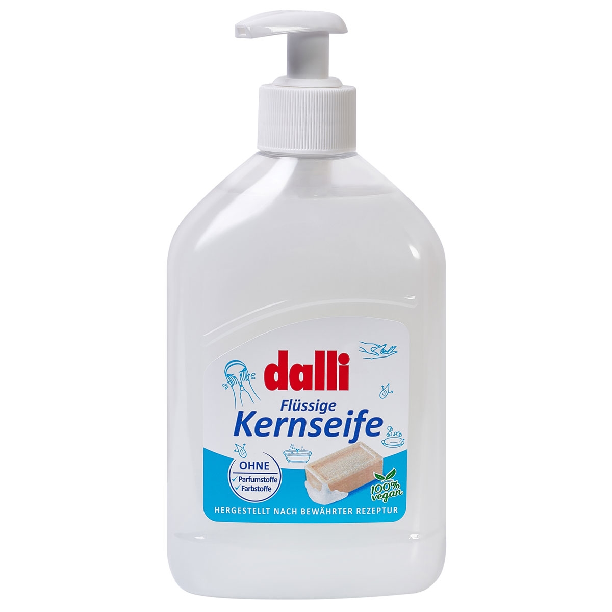 Мыло жидкое гигиеническое Dalli 100% веганское, 500мл мыло жидкое черника 500мл