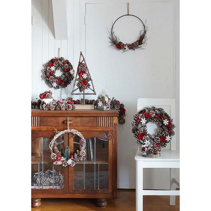 Венок Hogewoning Pinecone Christmas 700113 Разноцветный, фото 2