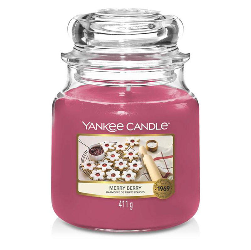свеча средняя yankee candle рождественский вечер Свеча средняя Yankee Candle Австрийское печенье с джемом
