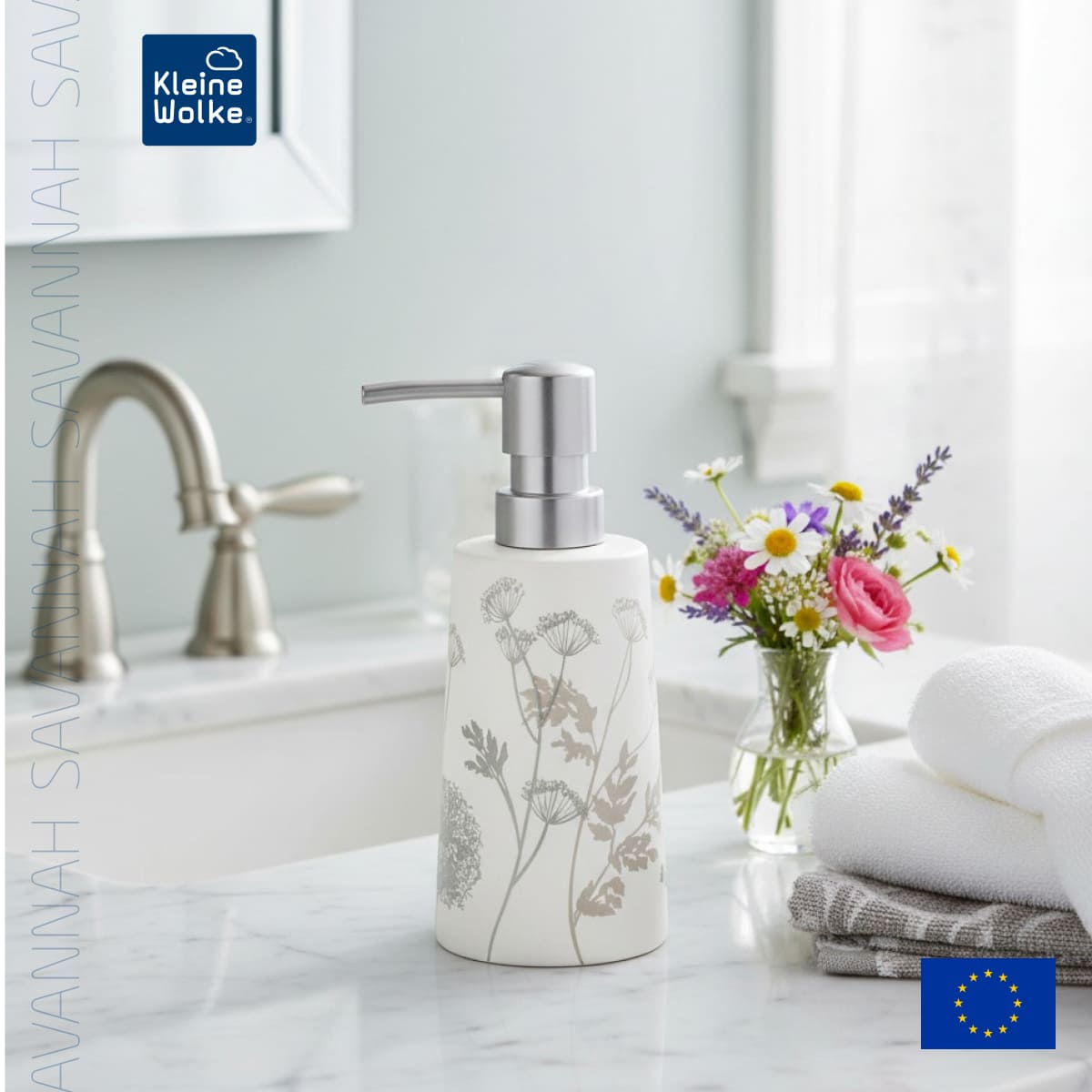 Дозатор для жидкого мыла Kleine Wolke Savannah Foggy grey 2790₽
