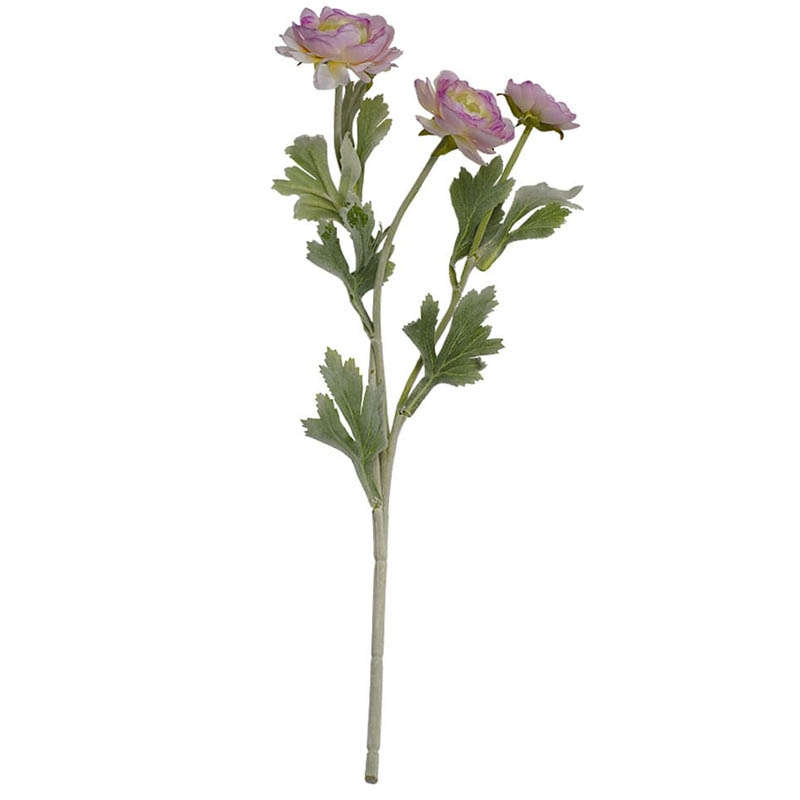 

Искусственный цветок Вещицы Ранункулюс 51см, розово-белый