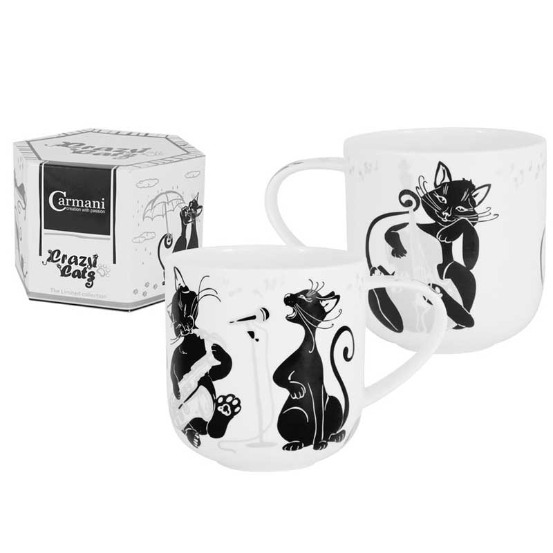 

Кружка Carmani Crazy Cats. Музыканты, Белый