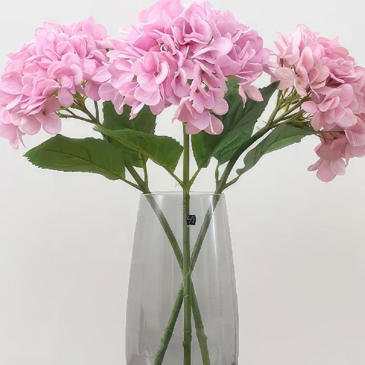 Цветы искусственные FloDecor Гортензия 49см, цвет розовый