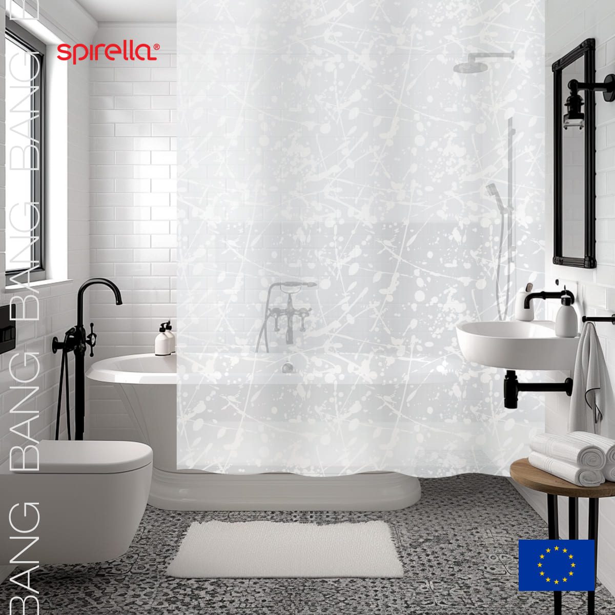 

Штора для ванной комнаты Spirella Bang