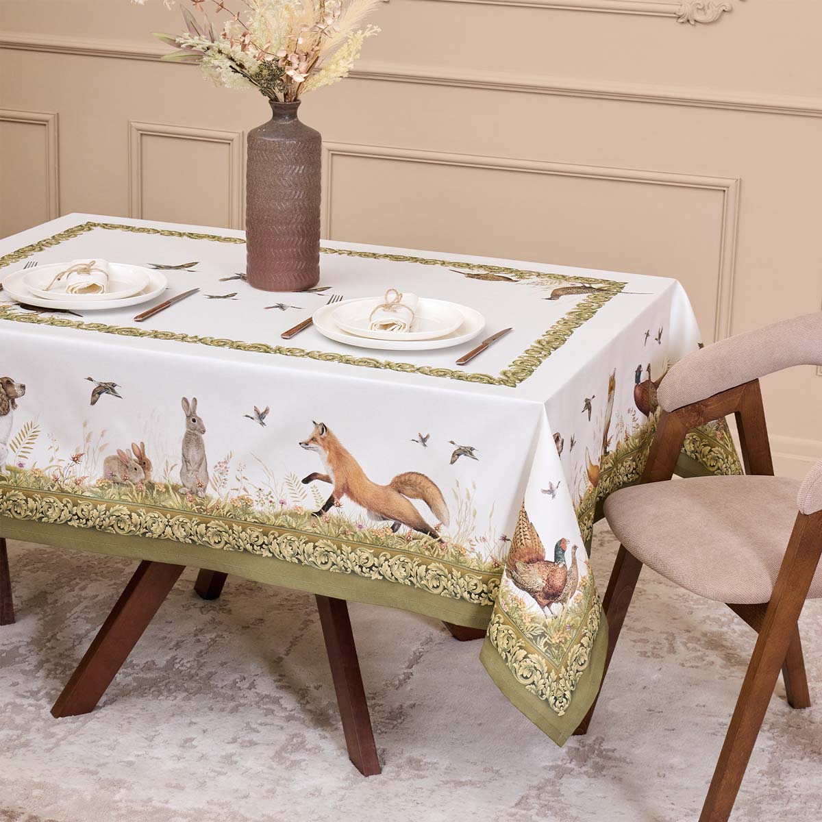 

Скатерть Santalino Охота 160х220см
