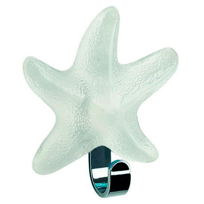 Крючок Spirella Starfish, цвет белый крючок металлический на липучке