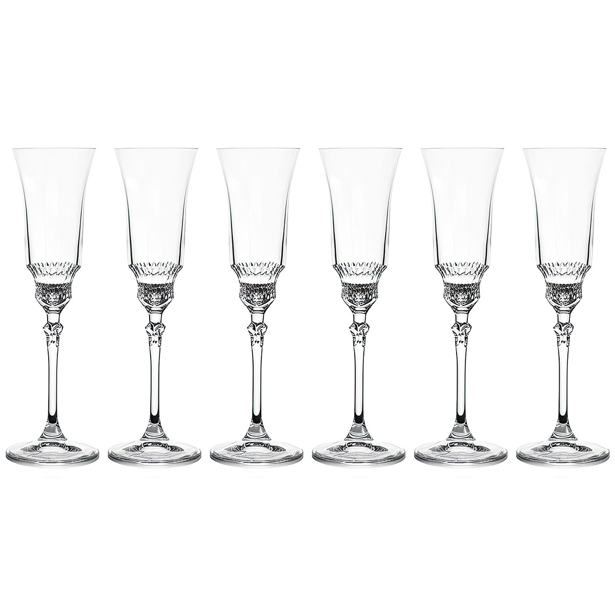 Набор бокалов для шампанского Le Stelle Gemma Aida Le Stelle LR-066, цвет прозрачный