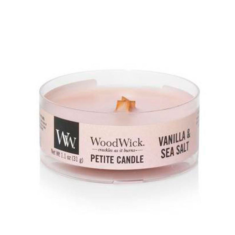 

Свеча ароматическая мини Woodwick Ваниль и морская соль