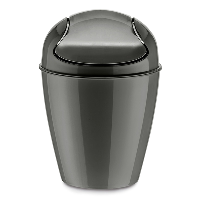 

Корзина для мусора с крышкой Koziol Del XS 2л, цвет черный
