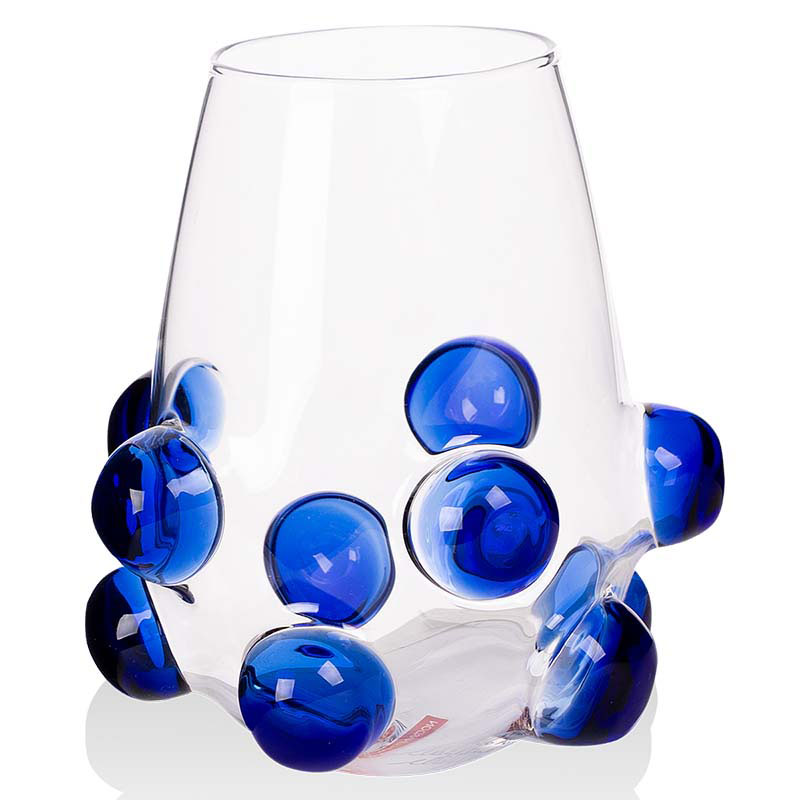 Стакан Massimo Lunardon Bicchiere Piacere, голубой Massimo Lunardon IT-019B, цвет прозрачный